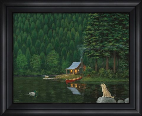 Framed Happy Place II Print