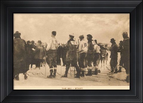Framed Ski Start Print