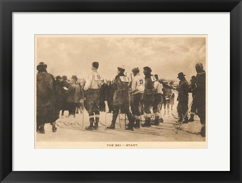 Framed Ski Start Print