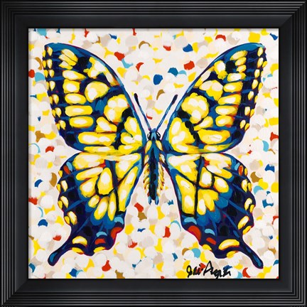 Framed Pop Butterfly I Print