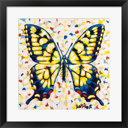 Framed Pop Butterfly I Print