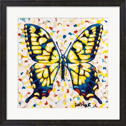 Framed Pop Butterfly I Print