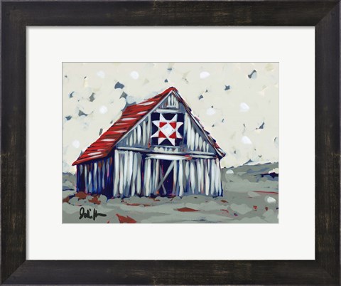 Framed Farm Pop Barn II-Quilt Print