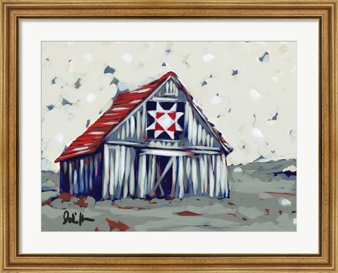 Framed Farm Pop Barn II-Quilt Print