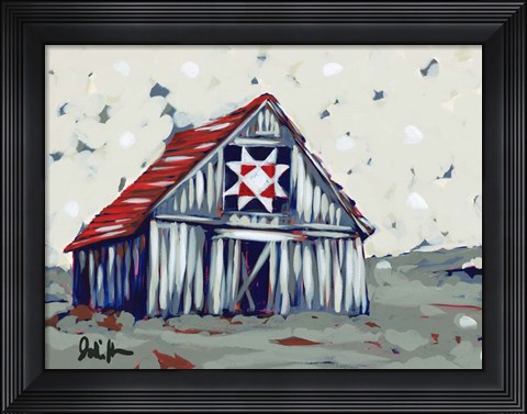 Framed Farm Pop Barn II-Quilt Print