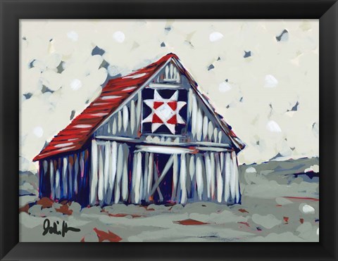 Framed Farm Pop Barn II-Quilt Print