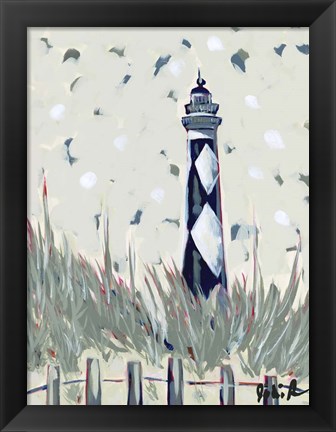 Framed Pop Lighthouse I Print