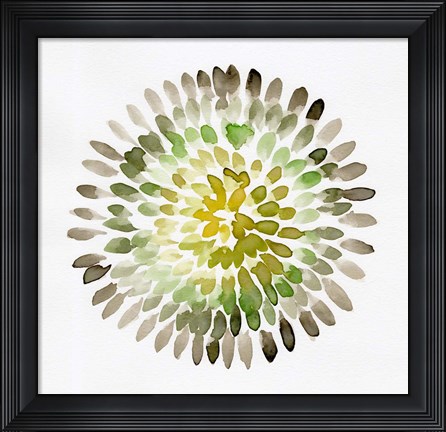 Framed Burst Abstract I Print