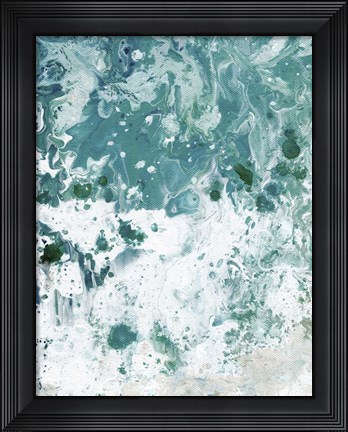 Framed Ocean Tide Abstract I Print