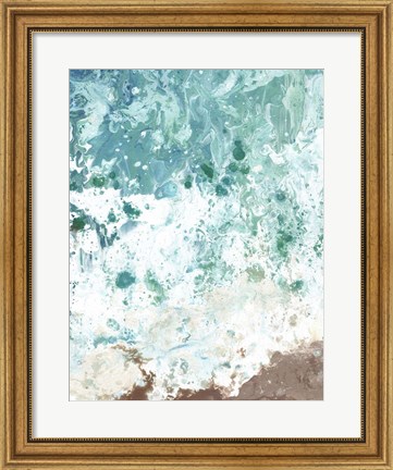 Framed Ocean Tide Abstract II Print