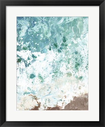 Framed Ocean Tide Abstract II Print
