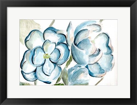 Framed Morning Magnolias Print