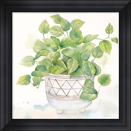 Framed Houseplant I-Philodendron Print