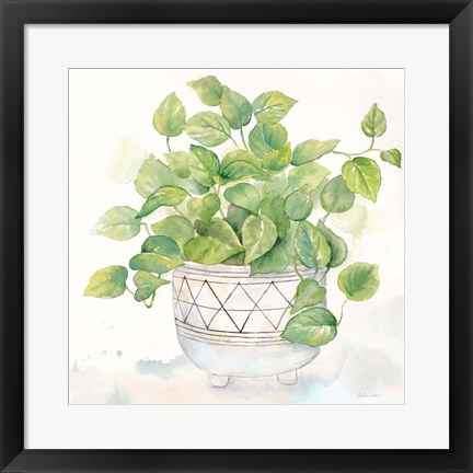 Framed Houseplant I-Philodendron Print