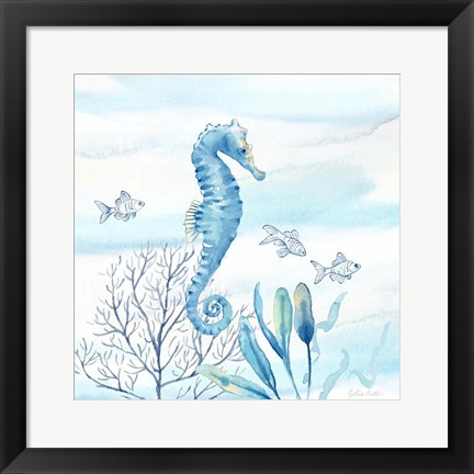 Framed Great Blue Sea II Print