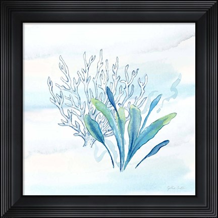 Framed Great Blue Sea VI Print