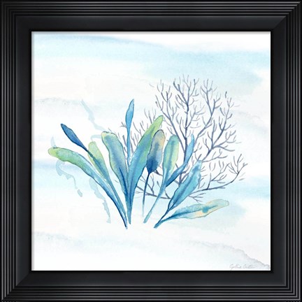 Framed Great Blue Sea VII Print