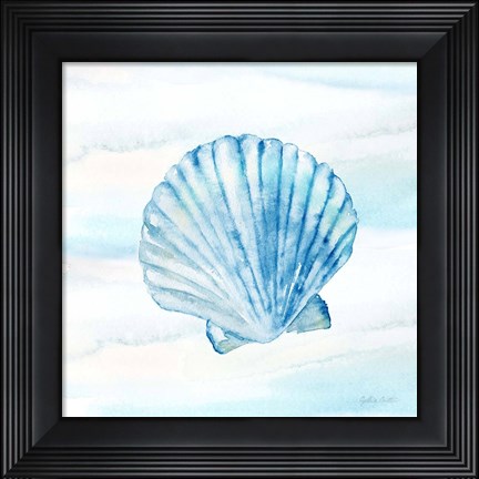 Framed Great Blue Sea XV Print