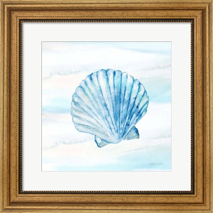 Framed Great Blue Sea XV Print
