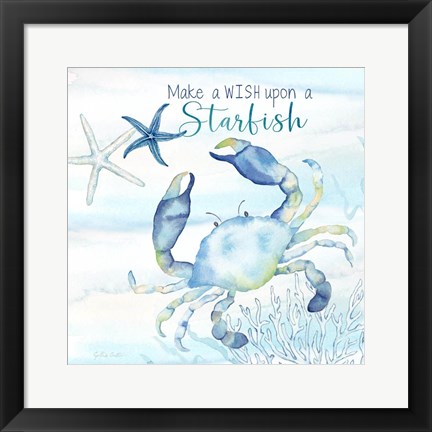 Framed Great Blue Sea XXII Print