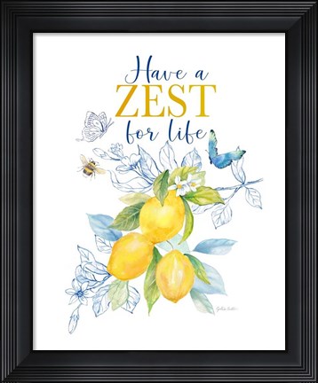 Framed Lemon Sketch Book IV Print