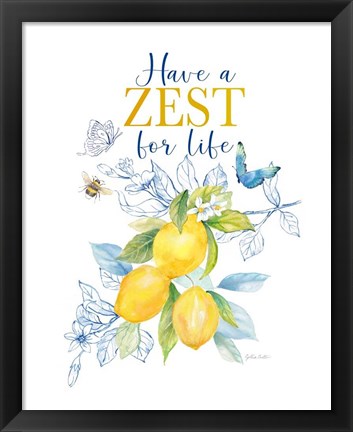 Framed Lemon Sketch Book IV Print