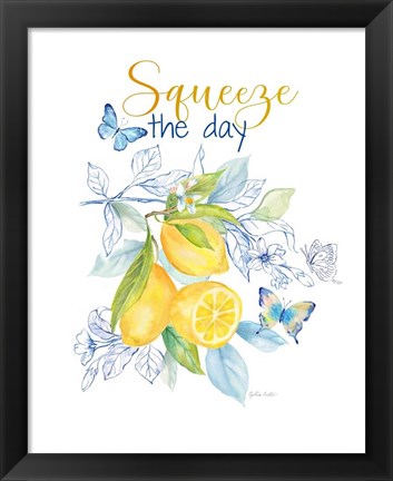 Framed Lemon Sketch Book V Print