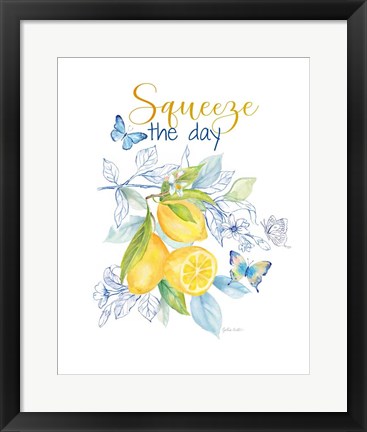 Framed Lemon Sketch Book V Print