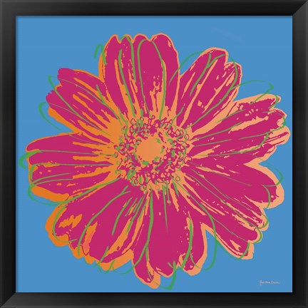 Framed Flower Pop Art I Print