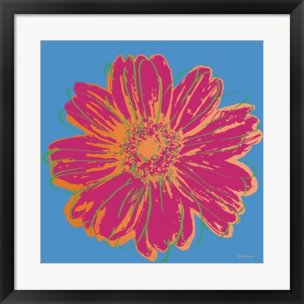 Framed Flower Pop Art I Print