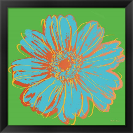 Framed Flower Pop Art II Print