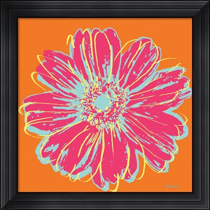 Framed Flower Pop Art III Print