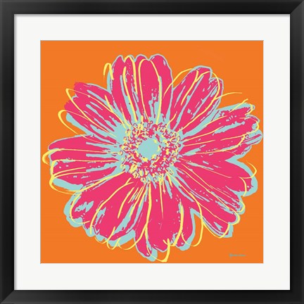 Framed Flower Pop Art III Print