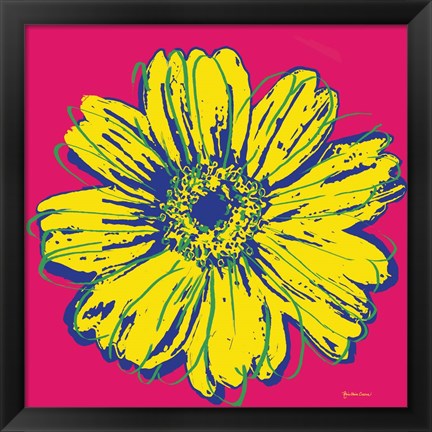 Framed Flower Pop Art IV Print