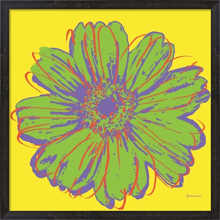 Framed Flower Pop Art V Print