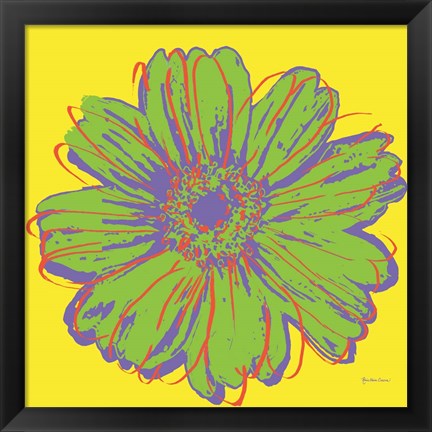 Framed Flower Pop Art V Print