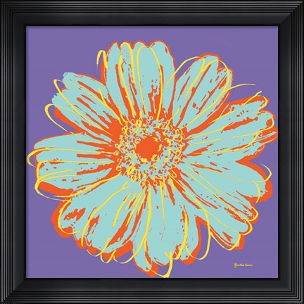 Framed Flower Pop Art VI Print