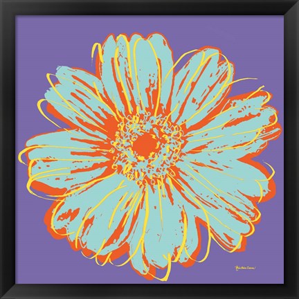 Framed Flower Pop Art VI Print