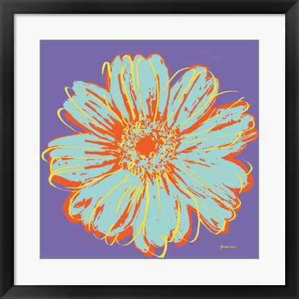 Framed Flower Pop Art VI Print