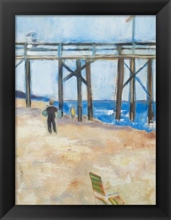 Framed Under the Pier Print