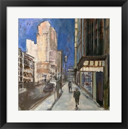 Framed Solitary Walk Print