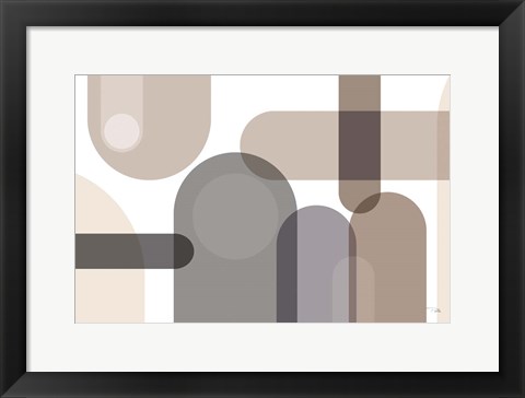 Framed Metro 67 neutral Print