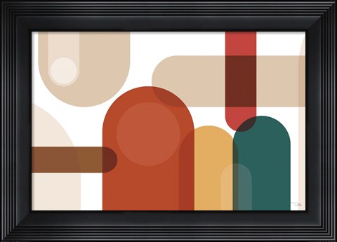 Framed Metro 67 spice Print