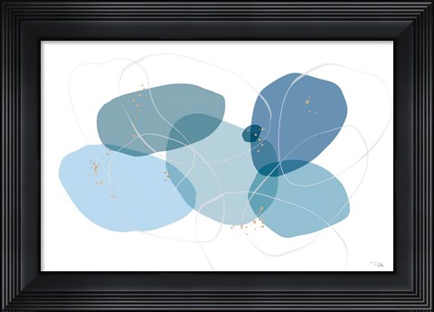Framed Organic Circles I Print