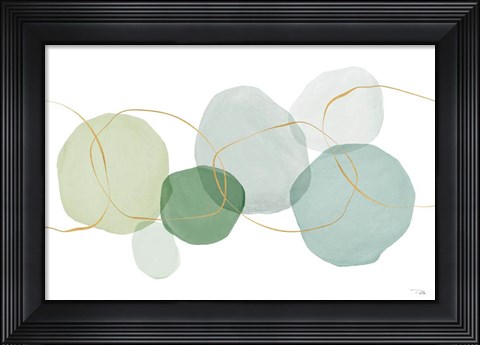 Framed Pastel Circles I Print