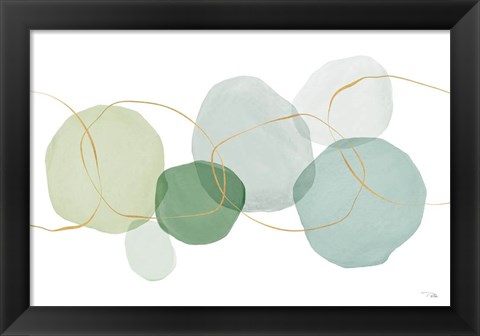 Framed Pastel Circles I Print