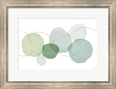 Framed Pastel Circles I Print