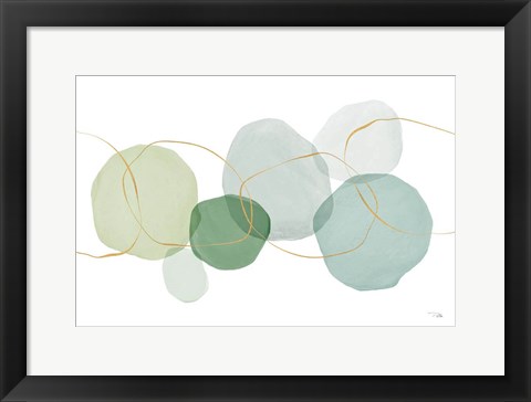 Framed Pastel Circles I Print