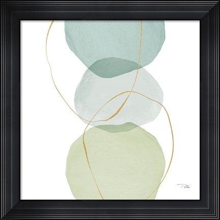 Framed Pastel Circles II Print