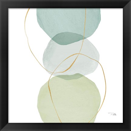 Framed Pastel Circles II Print